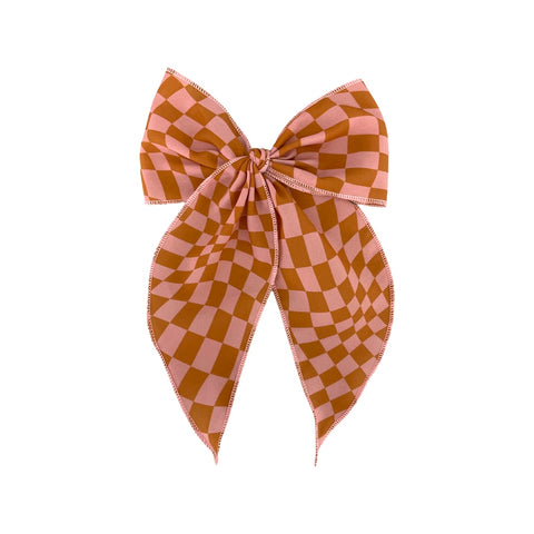 Pink and Rust Checker // Fay Bow