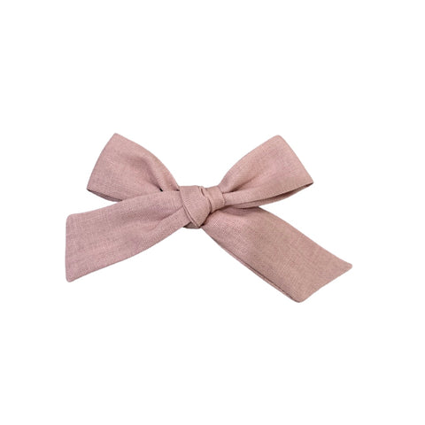 Dusty Rose // Modern Oversized Hand-tied Bow