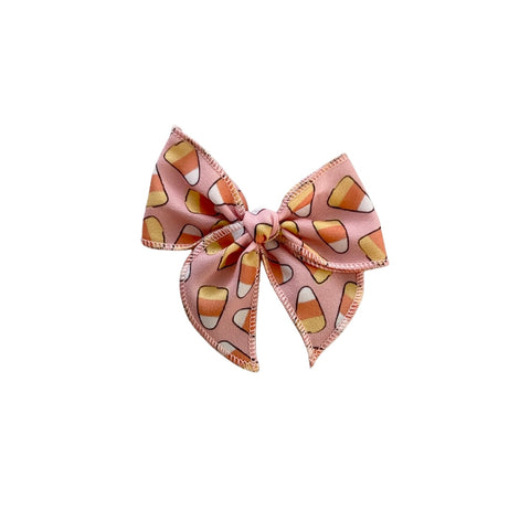 Candy Corn in Pink // Mini Fay Bow