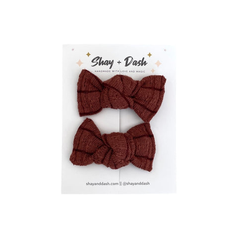 Rusty Stripes // Mini Knot Pigtail Set