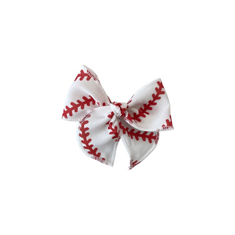 Baseball Stitches // Mini Fay Bow