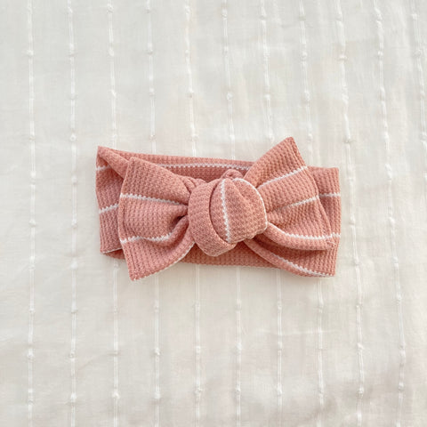 Pink Blush Stripes // Headwrap
